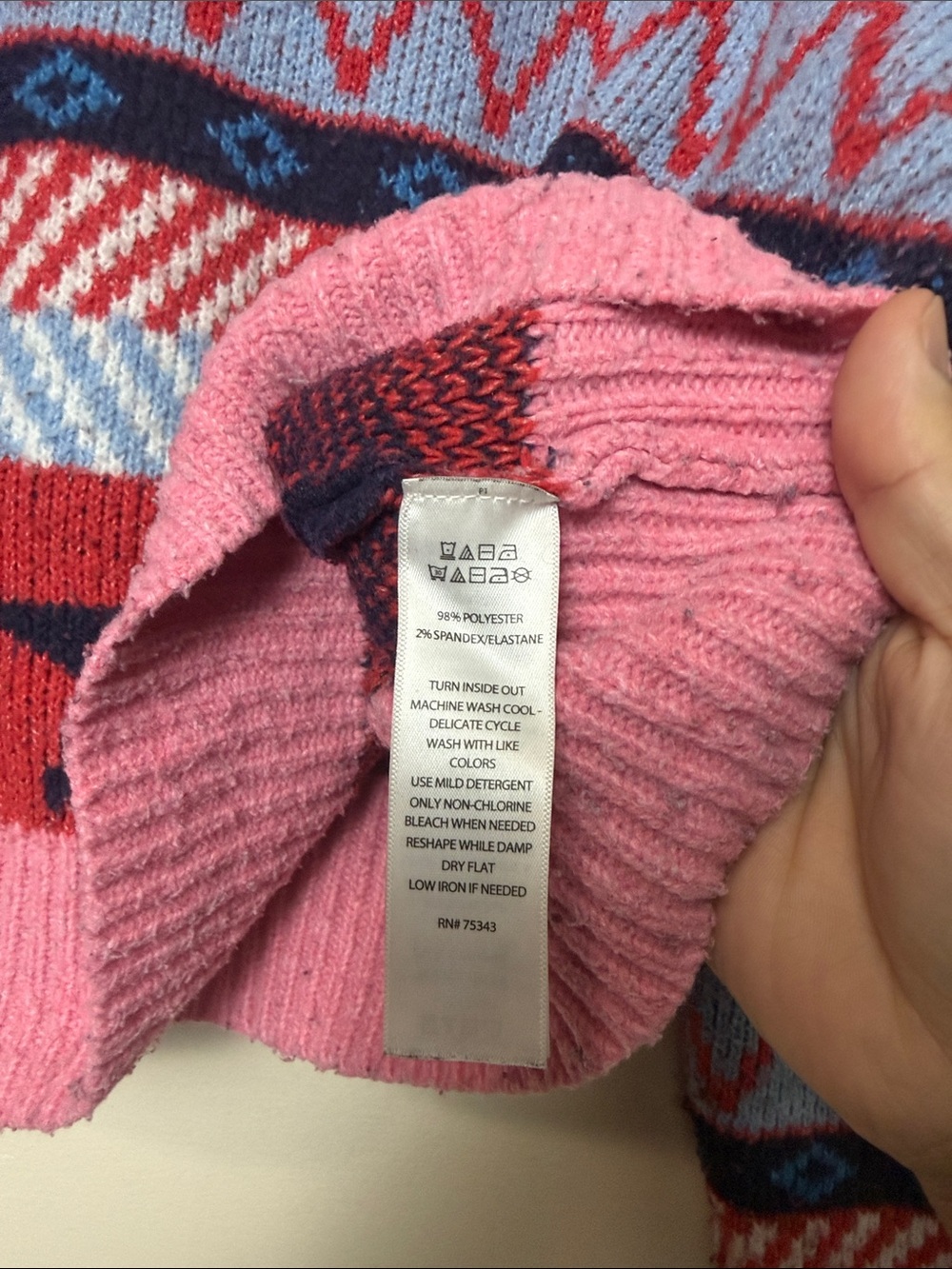 William Rast Star-Pattern Crewneck size M - Picture 3 of 5